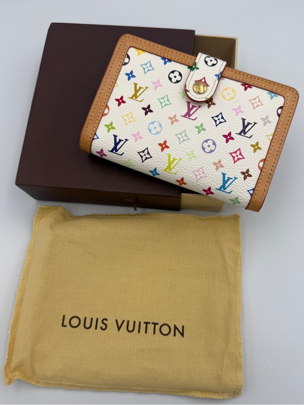 Pristine LV x Murakami Multicolore Portefeuille Viennois Wallet